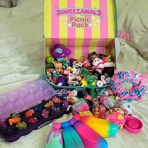 Little kids Dream pack of little toys-Shopkins, Hatchimals, Squeezamals, Pikmi p